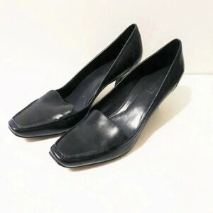 M. Patrick Dark Teal Leather Pumps Heels 8.5M